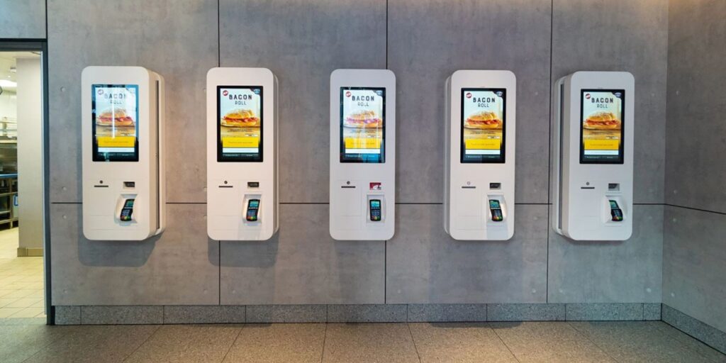 Kioskos de venta como mcdonalds